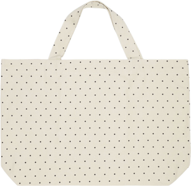 Moshi Moshi Mind big dot bag Ecru/black dots