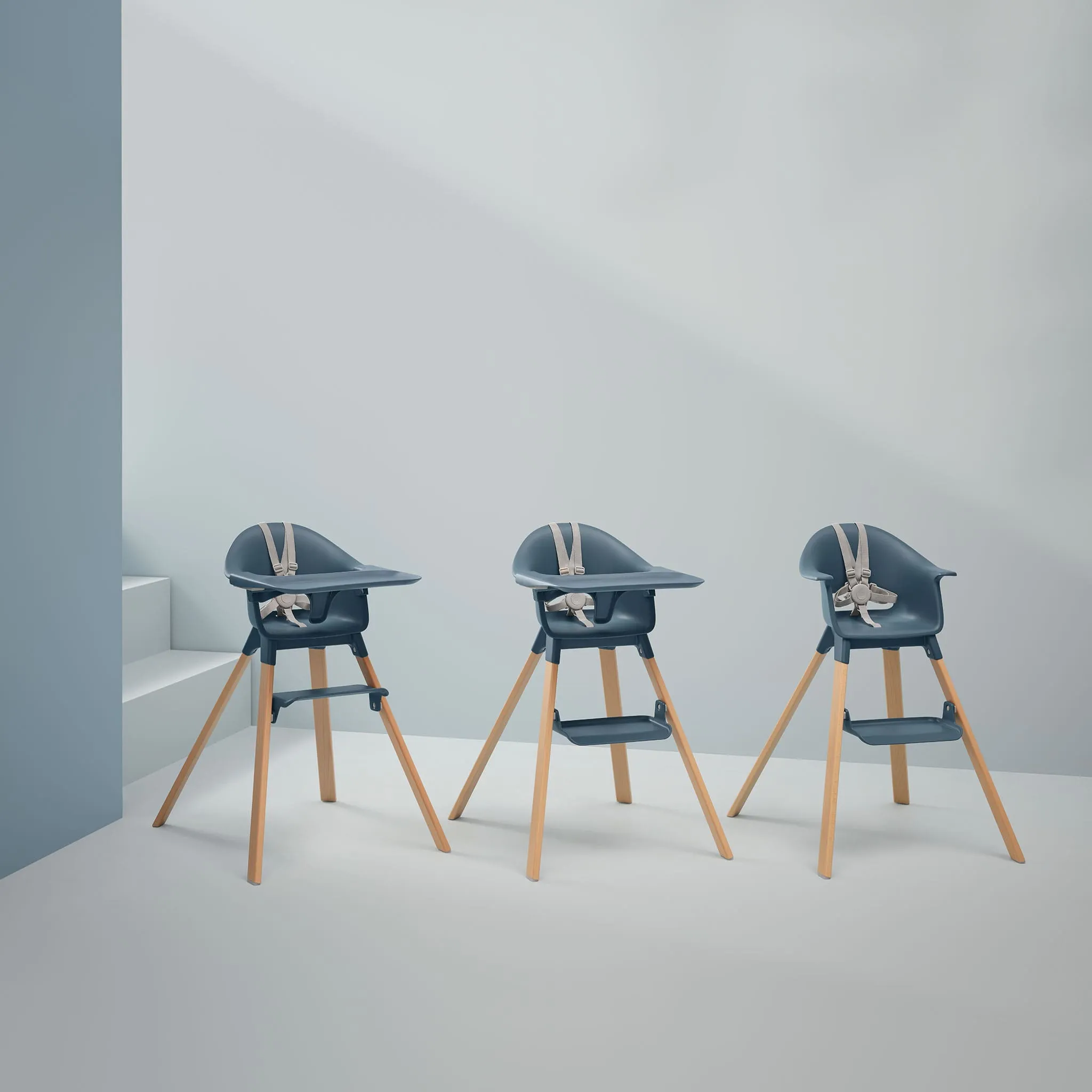 Stokke Chaise Haute Clikk - Fjord Bleu