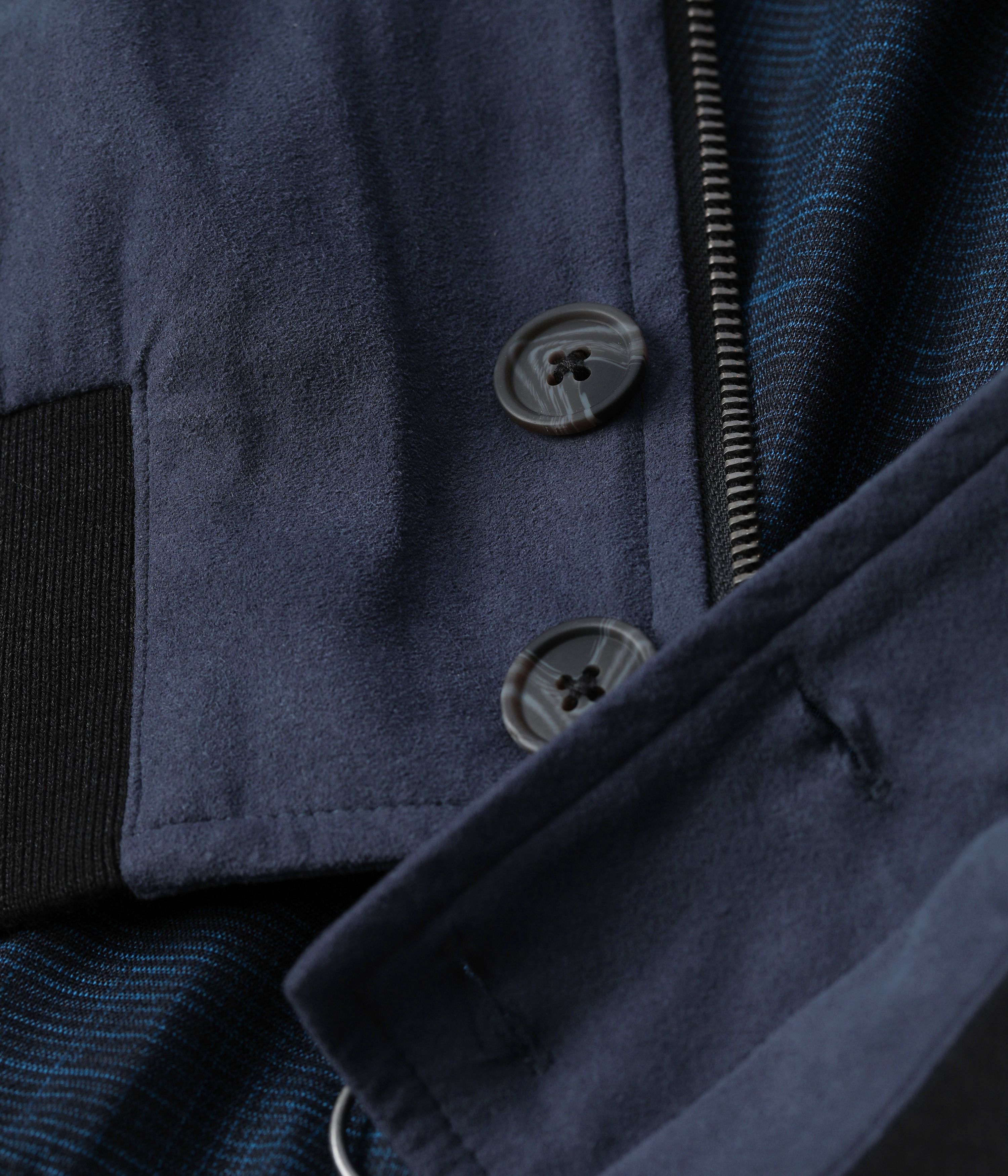 Former VT Suede Bomber Jacket Navy