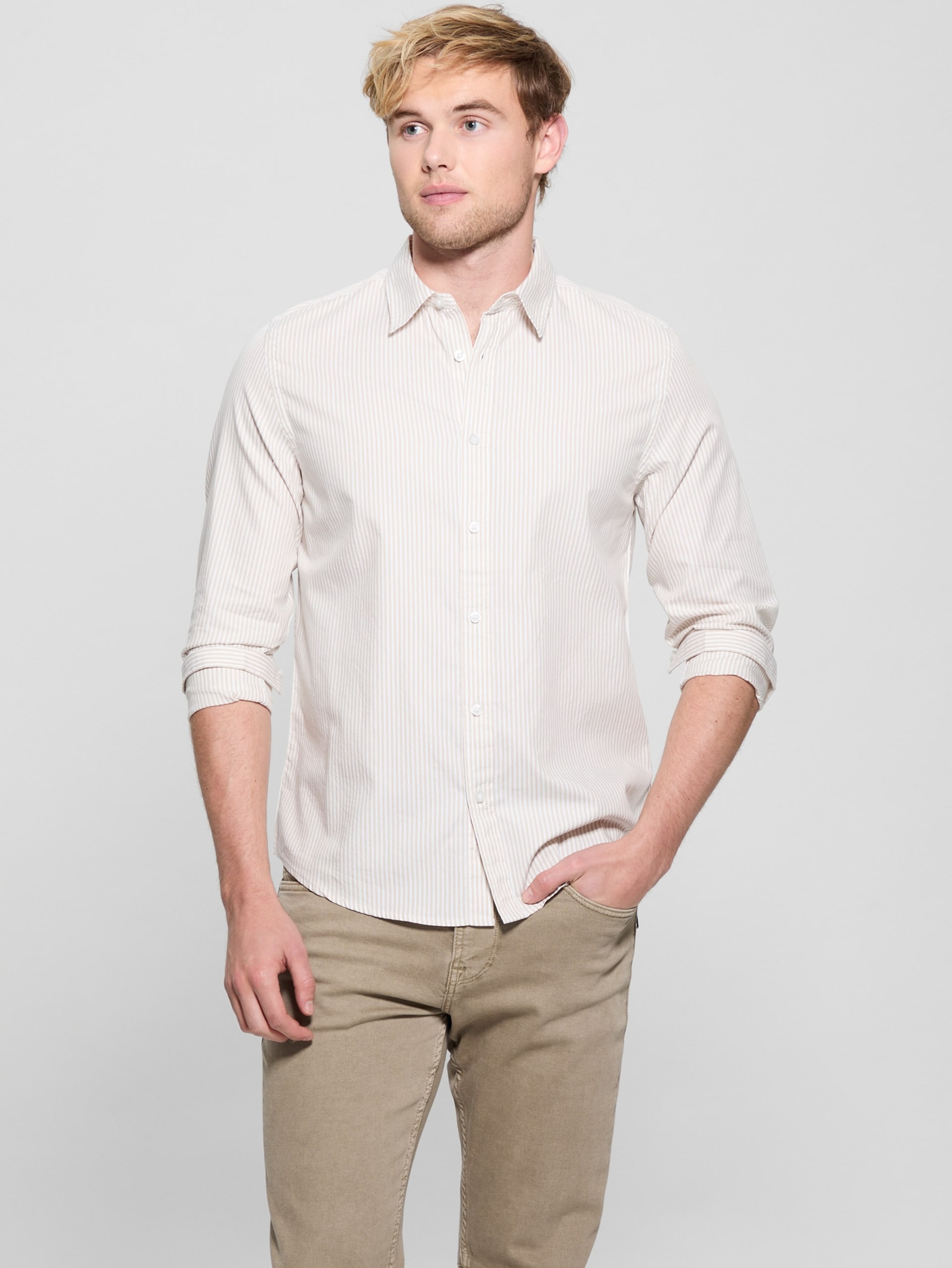 Camisa listrada Oxford