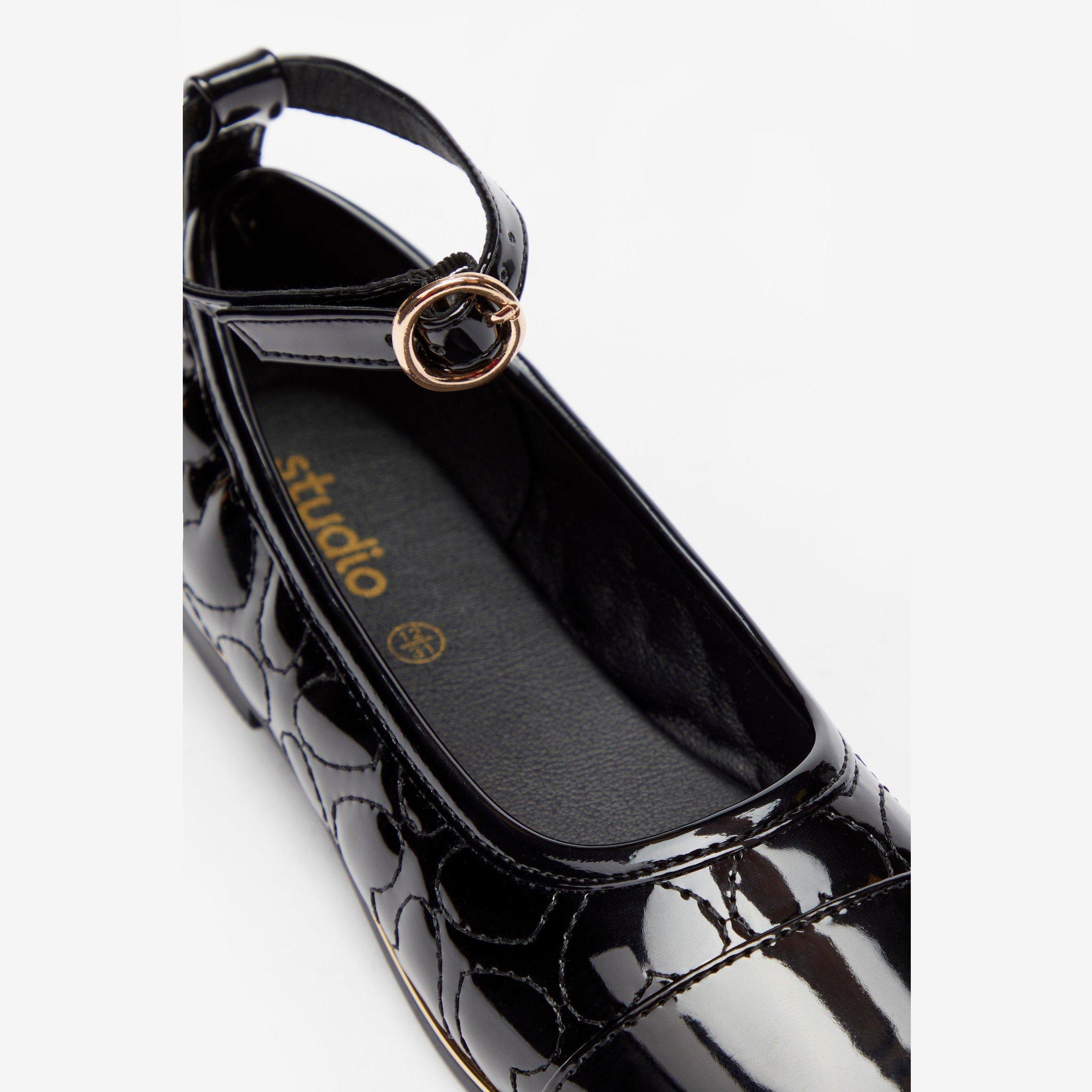 Be You Studio Girls Gold Trim Ballet Shoes