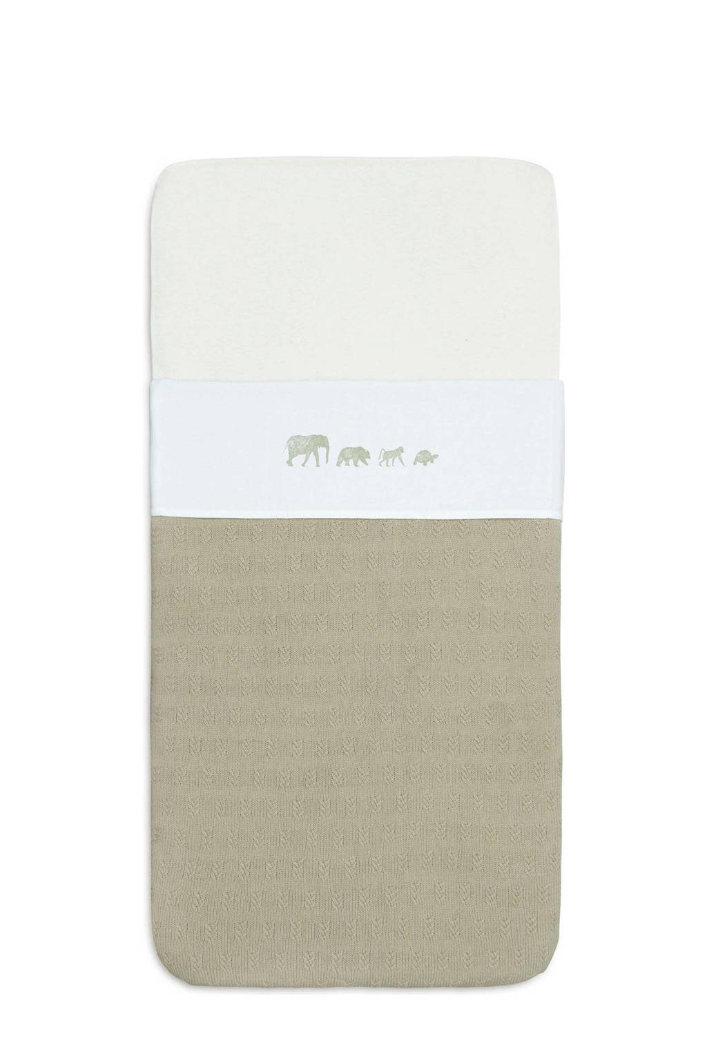 baby wieglaken 75x100cm Animals - Olive Green
