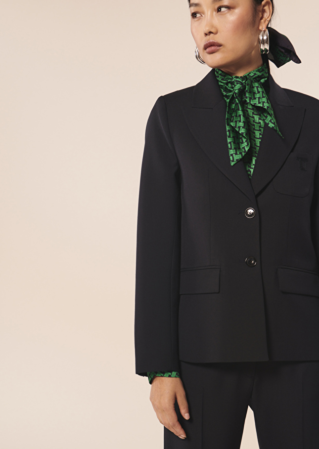 Veste Vannybleu nuit en laine froide