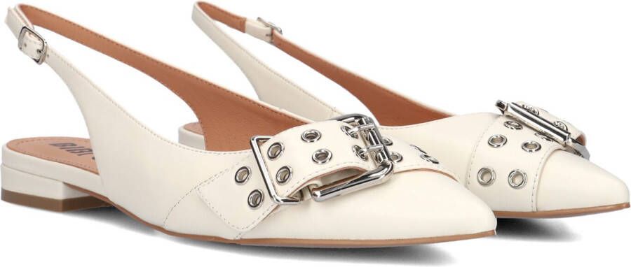 BIBI LOU Slingbacks Dames 520z10 Maat: 37 Materiaal: Leer Kleur: Wit