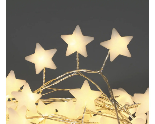 Kerstverlichting in de vorm van een ster, Lafiora, 8,95 m + 5 m aansluitdraad, 180 LED's, warm wit licht