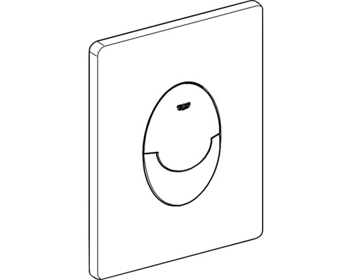 GROHE Skate Air bedieningsplaat, chroom gepolijst / knop, chroom gepolijst 38505000