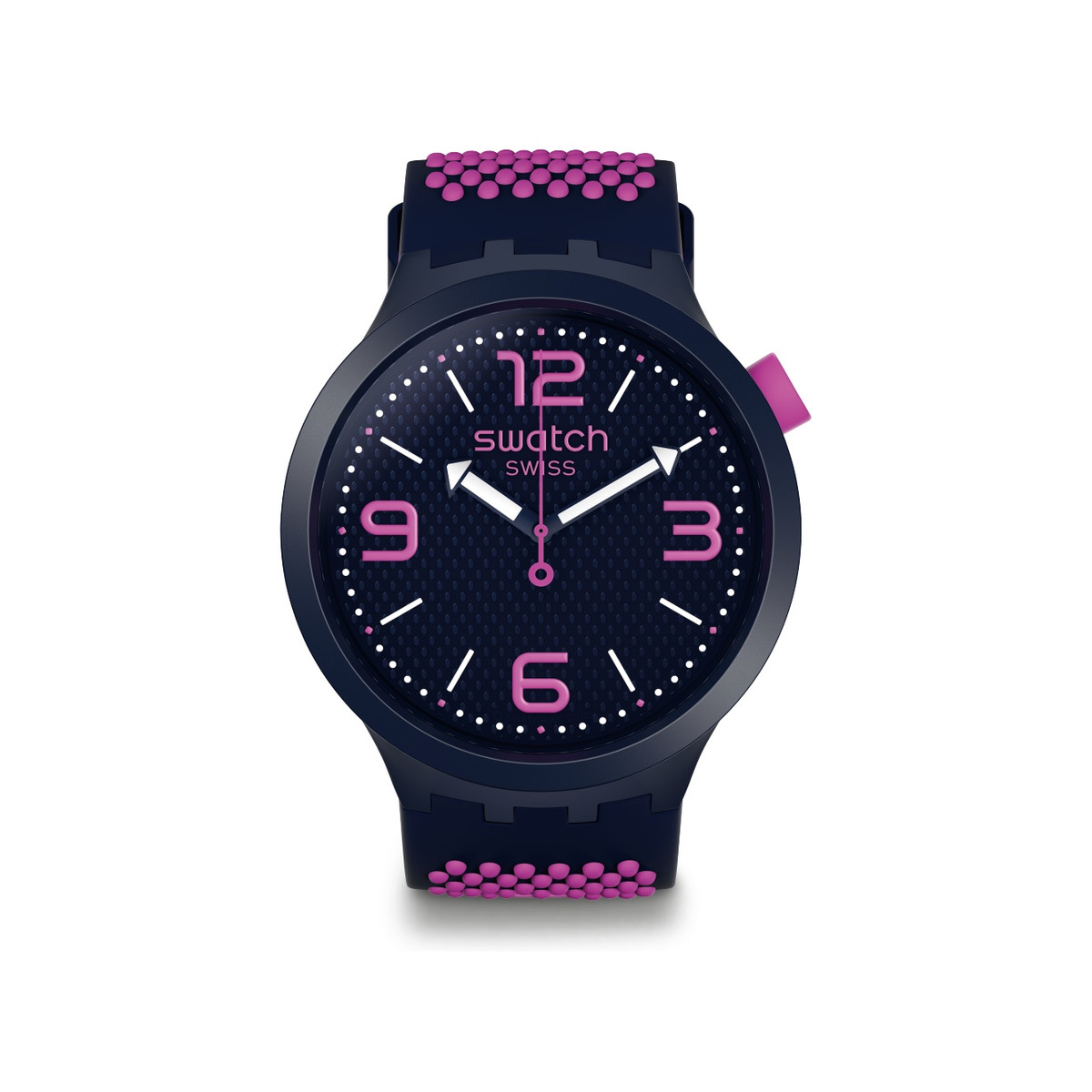 Montre Swatch mixte plastique et silicone bleu