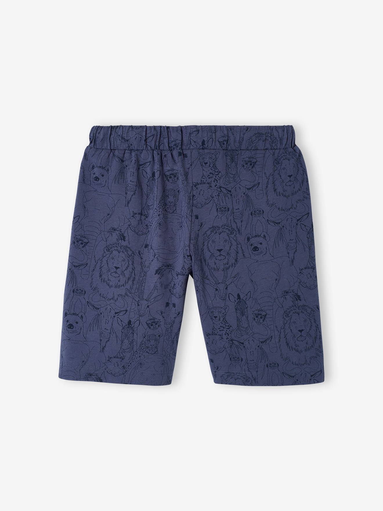 Conjunto de 2 shorts de pijama azul-marinho para meninos