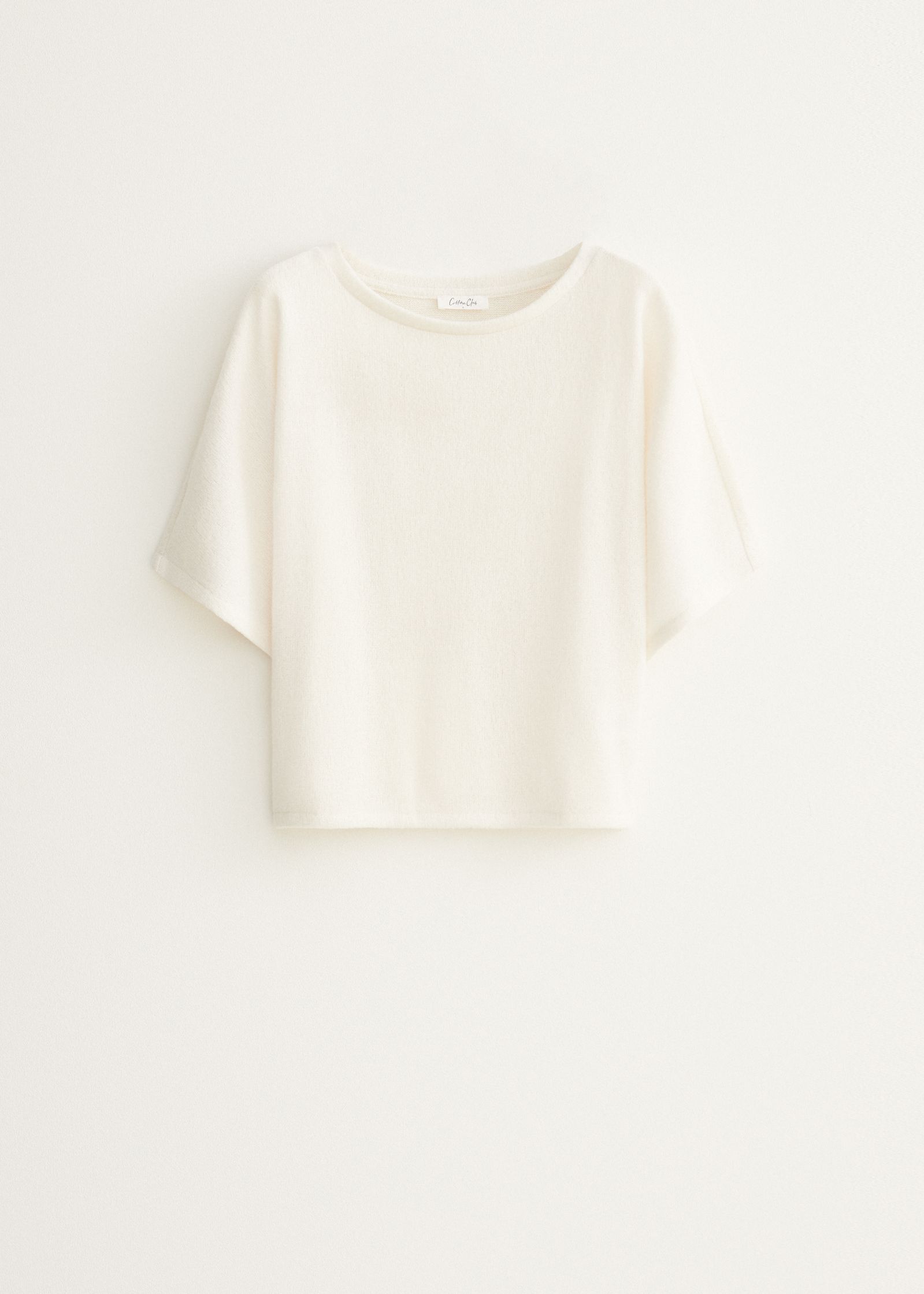 T-shirt met boothals