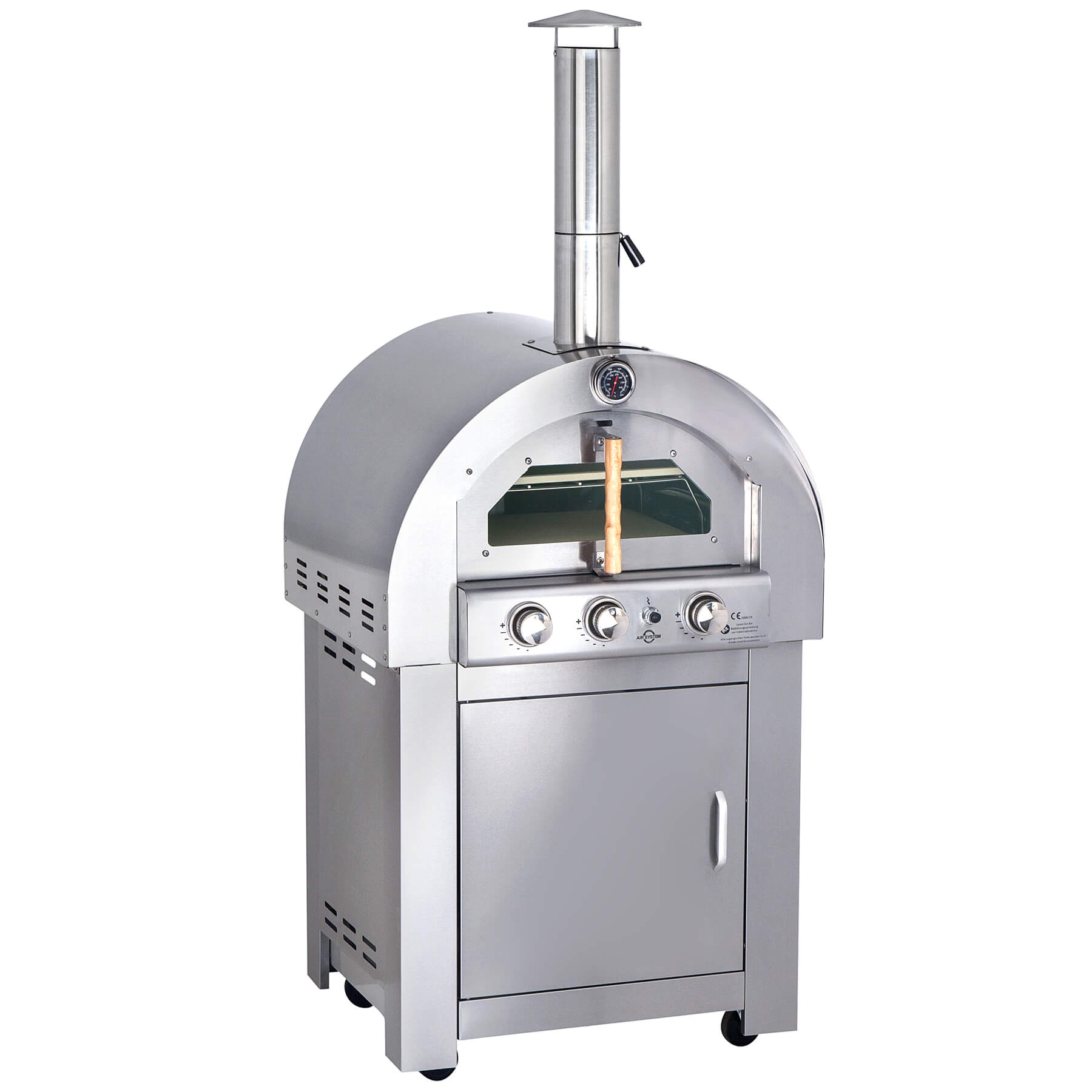 Profi Gastro Pizzaofen 80x85x185 cm, 12,6 kW, mit Air System, inkl. Zubehör