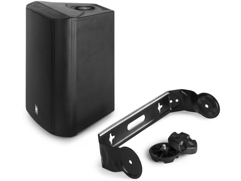 Power Dynamics Installationslautsprecher DS65 MB 60W, Paar Aktiv-ELA-Lautsprecherset mit Bluetooth und Multimedia-Player