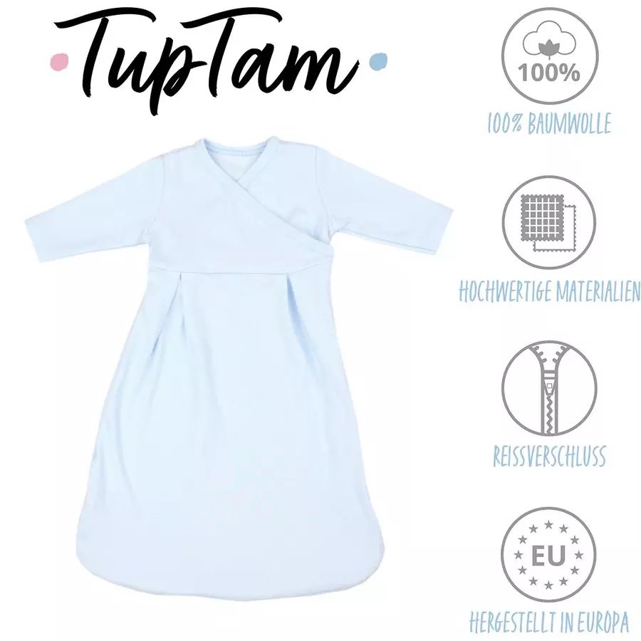 TupTam Baby Langarm Innenschlafsack blau