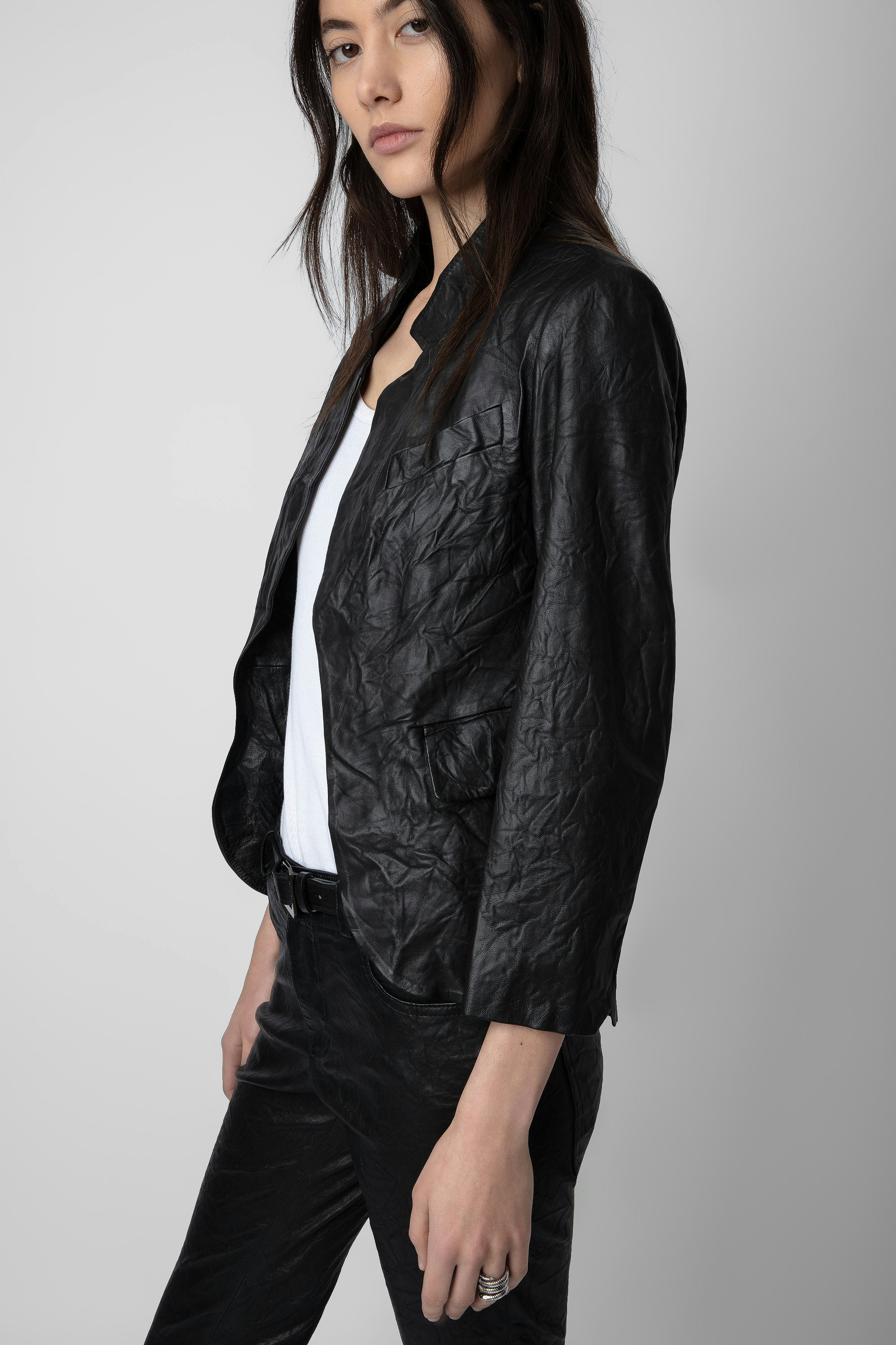 Blazer Verys Cuir Froissé