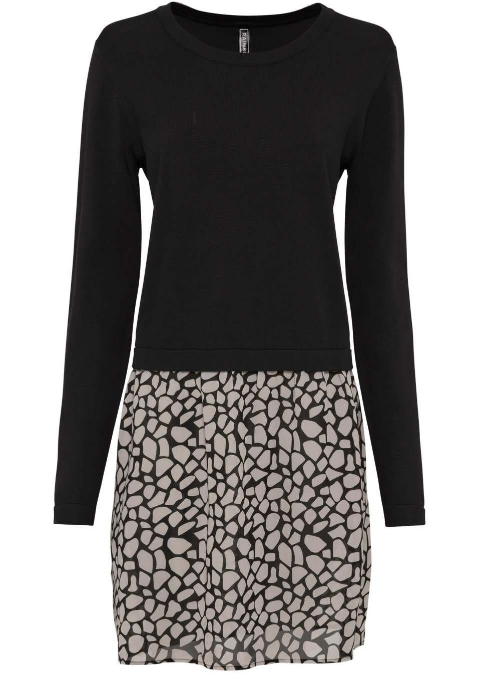 Pull avec empiècement jupe