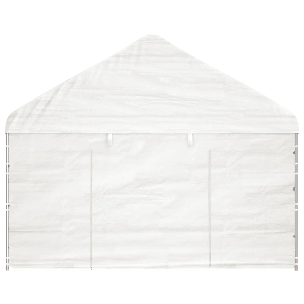 Belvédère avec toit blanc 13,38x4,08x3,22 m polyéthylène