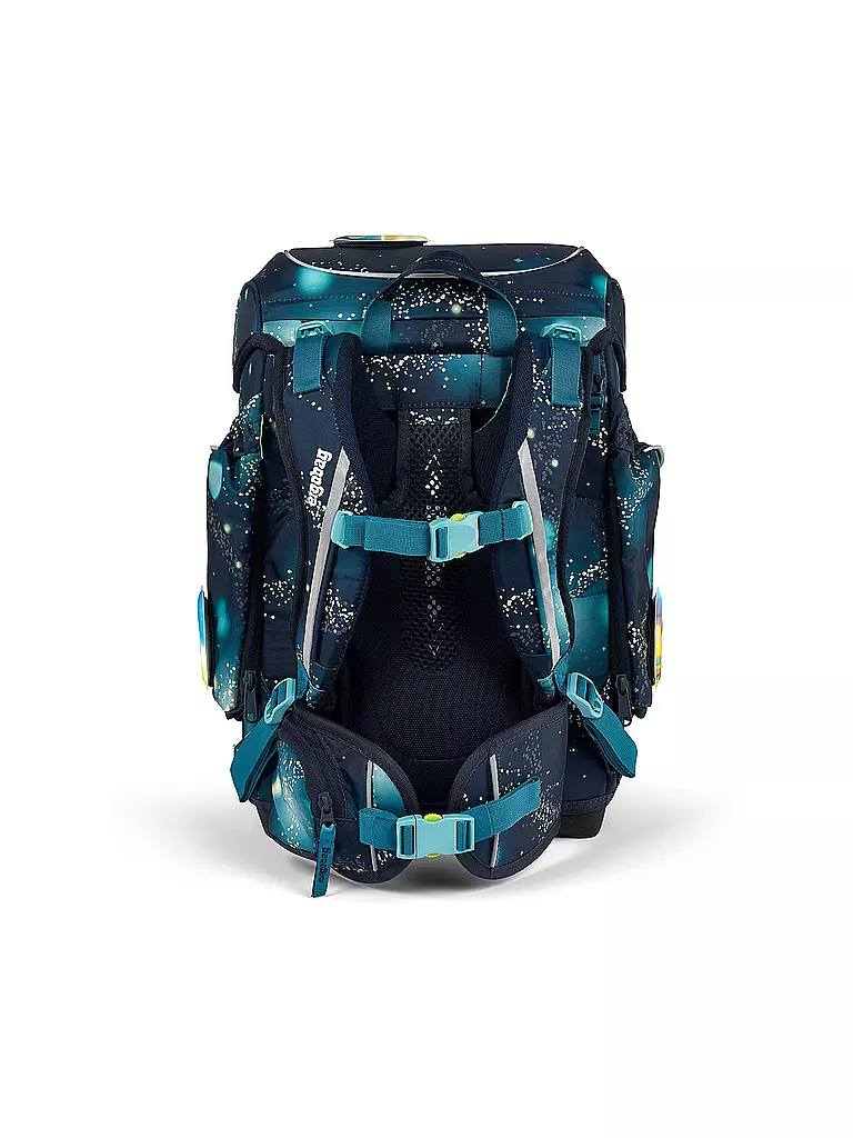 ERGOBAG Schultaschenset 5tlg CUBO Galaxy Glow - RaumfahBär  dunkelblau
