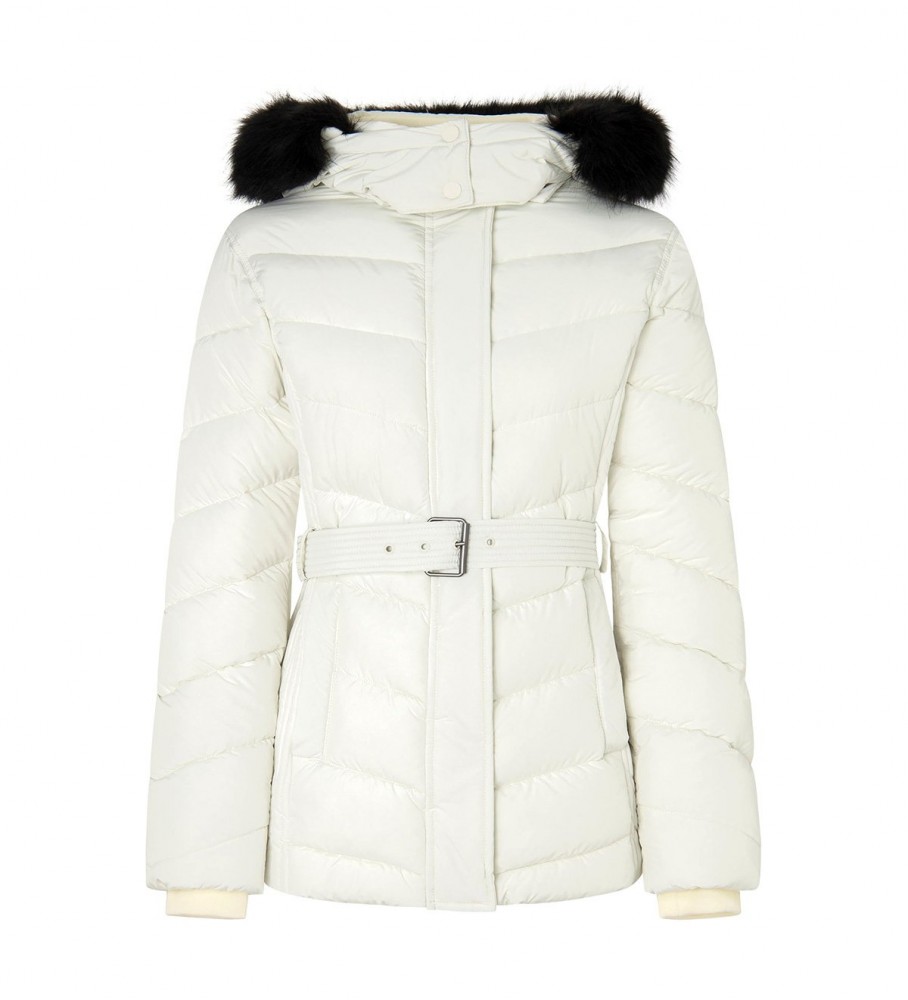 Jaqueta curta Mera da Pepe Jeans, cor off-white