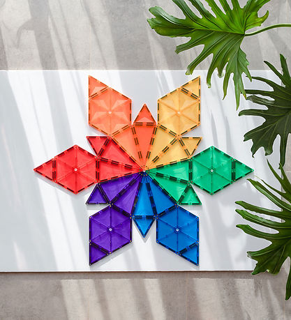 Connetix Magnets?t - 30 Dele - Rainbow Geometry Pack