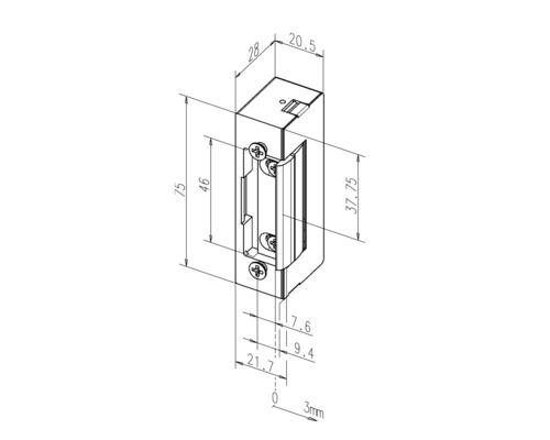 Assa Abloy 17 E elektronische deuropener zonder sluitplaat