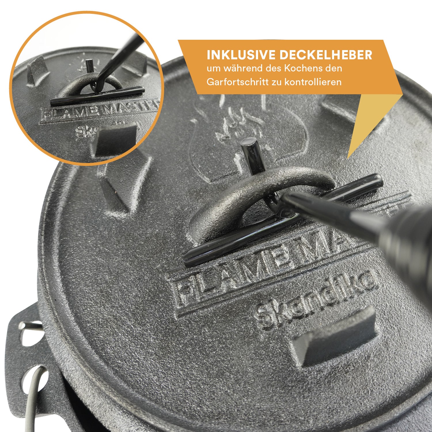 Skandika Dutch Oven Flame Master 7,1 liter complete set