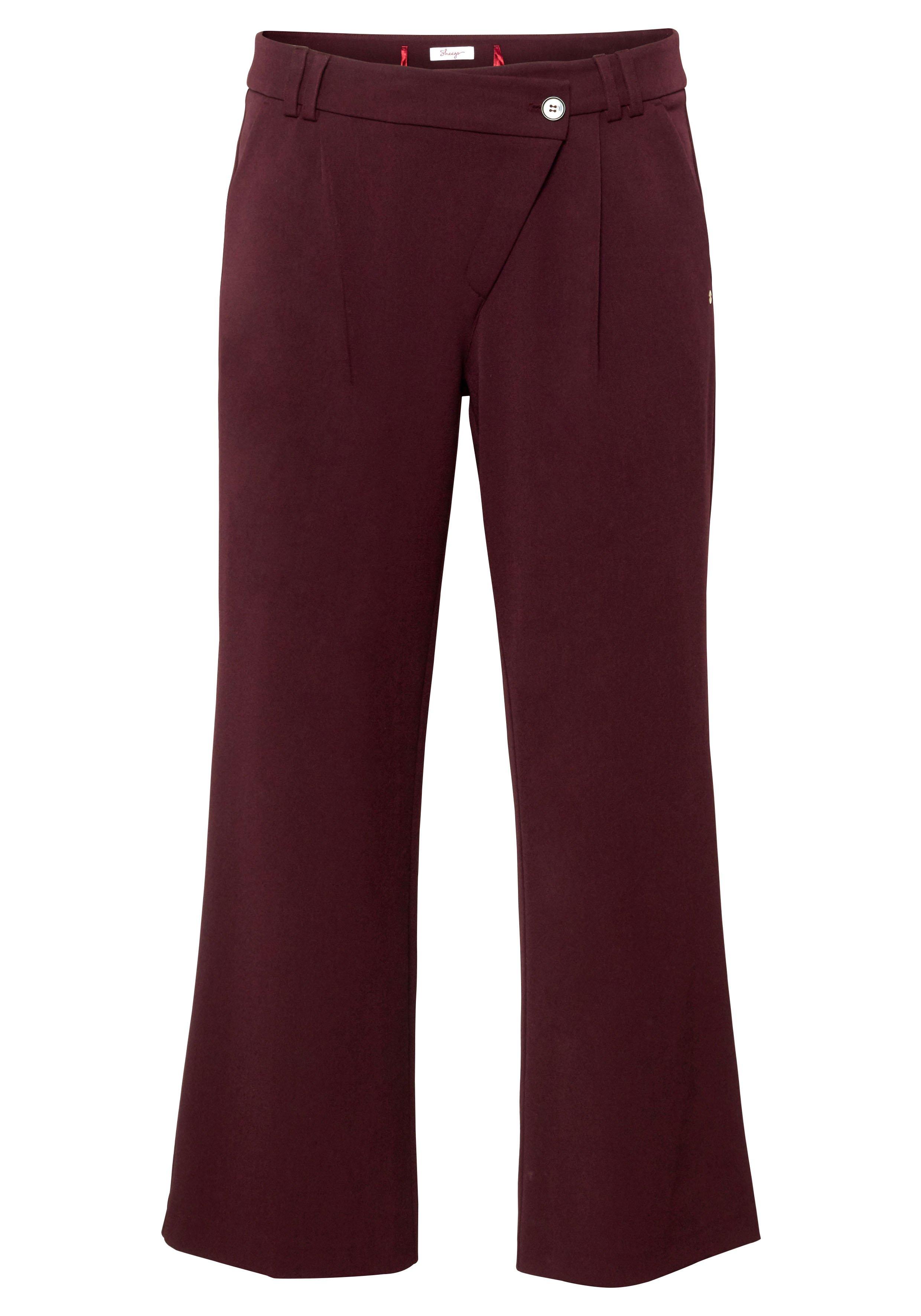 Weite Hose mit asymmetrischem Verschluss