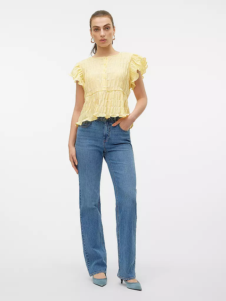 VERO MODA Jeans Wide Leg VMTESSA blau