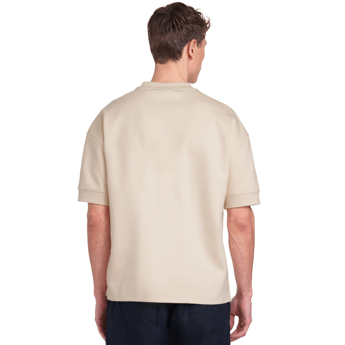 Jonas Nielsen Herren T-Shirt aus Sweat beige
