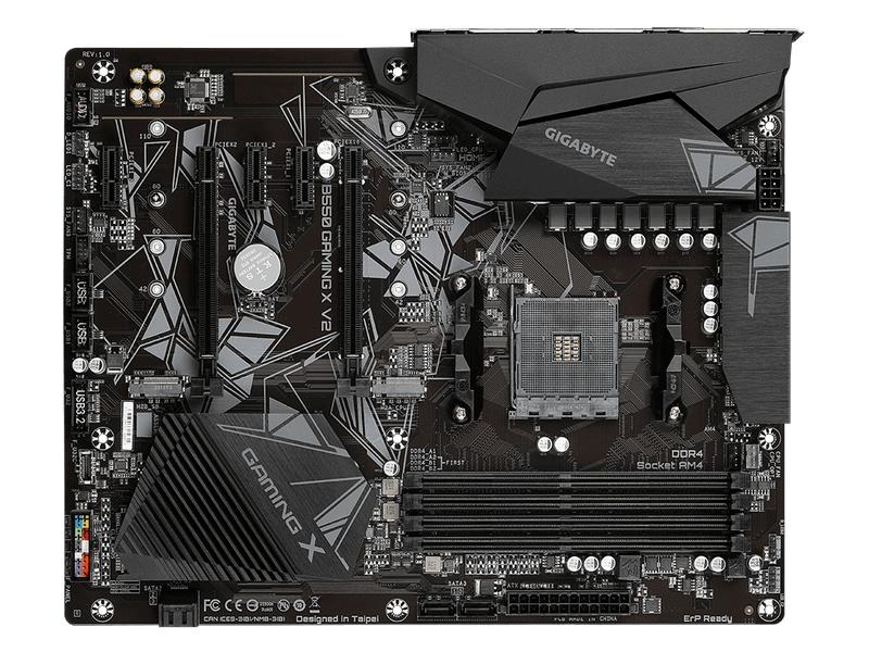 Gigabyte Mainboard B550 Gaming X V2 Gaming-ATX Motherboard mit AMD AM4-Sockel