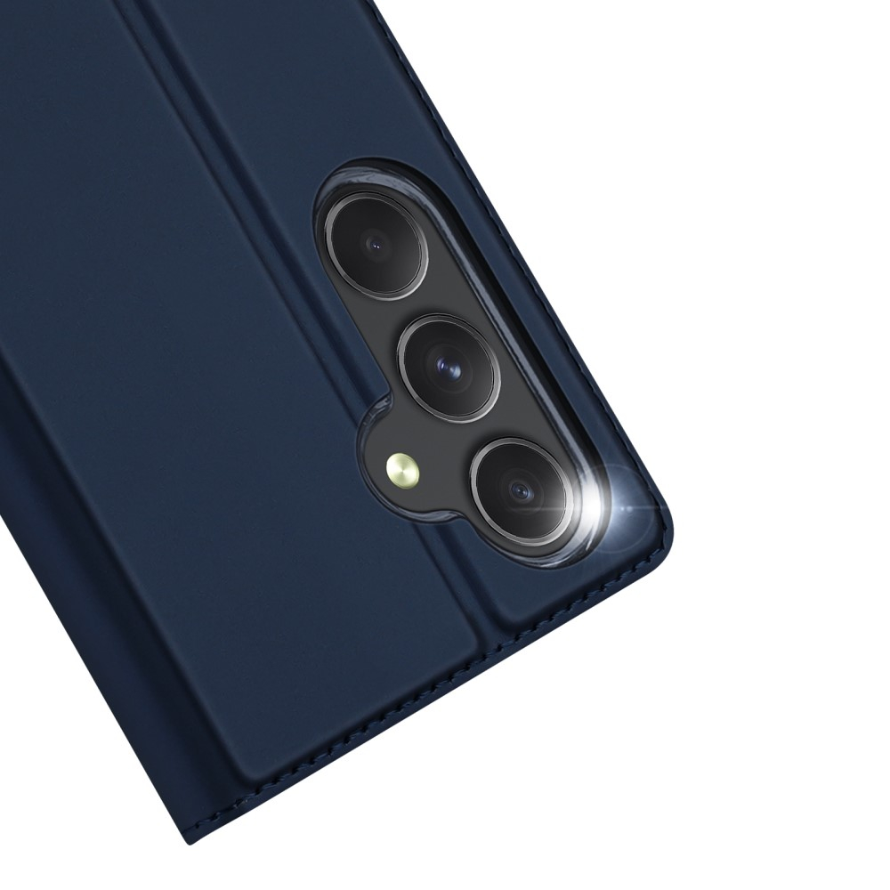 Samsung Galaxy A55 Flip Wallet Cover Leder Tasche - Dunkelblau