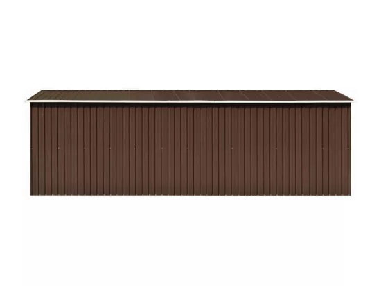 Abri de jardin 257x580x181 Métal Marron