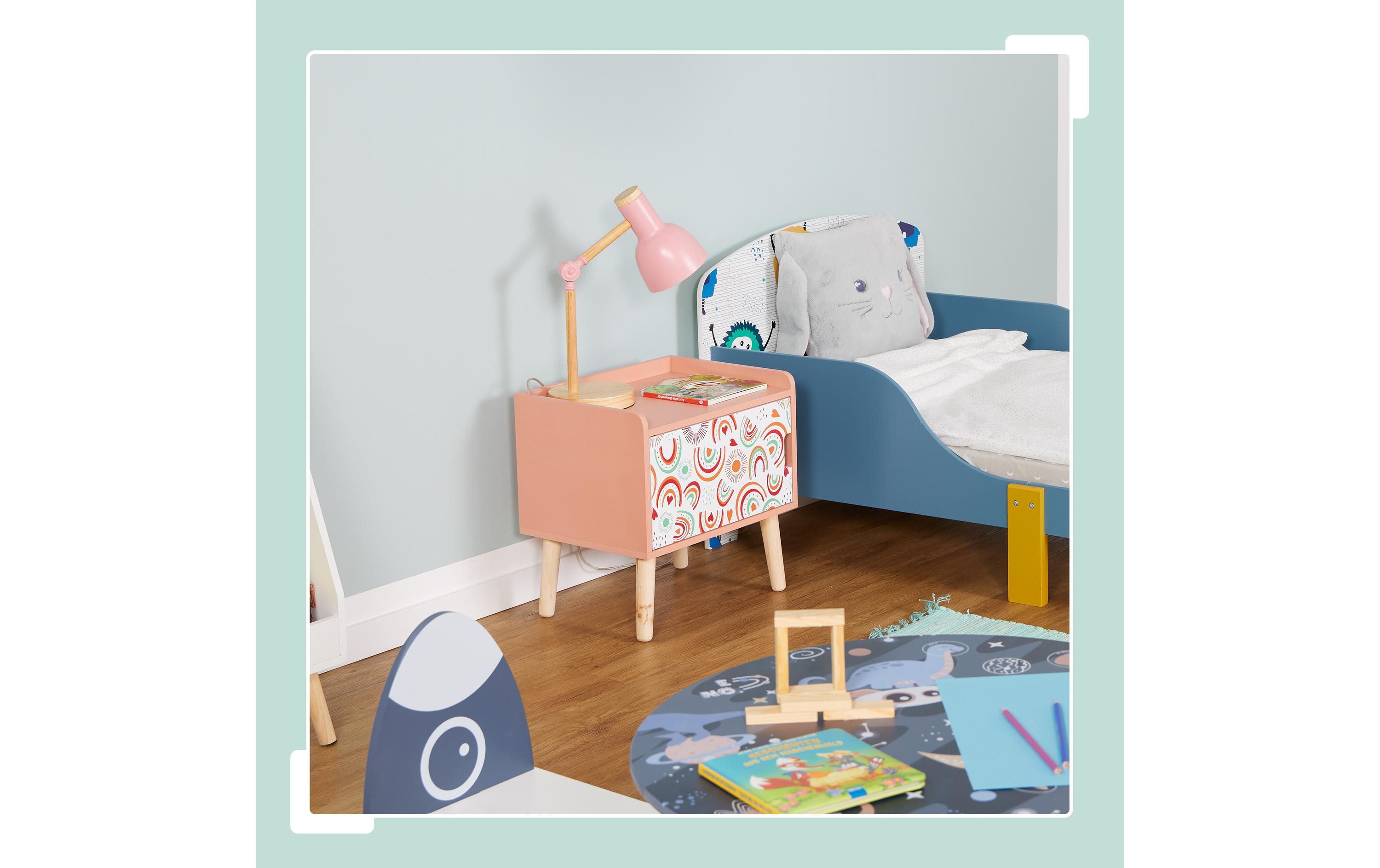 Nachttisch für Kinder mit Staufach 40 x 41 cmKindernachttisch