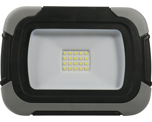 LED oplaadbare werklamp IP54 10W 700 lm 6500 K daglicht wit zwart/grijs 223x189 mm BxH 170x125 mm met handvat voor staan of ophangen