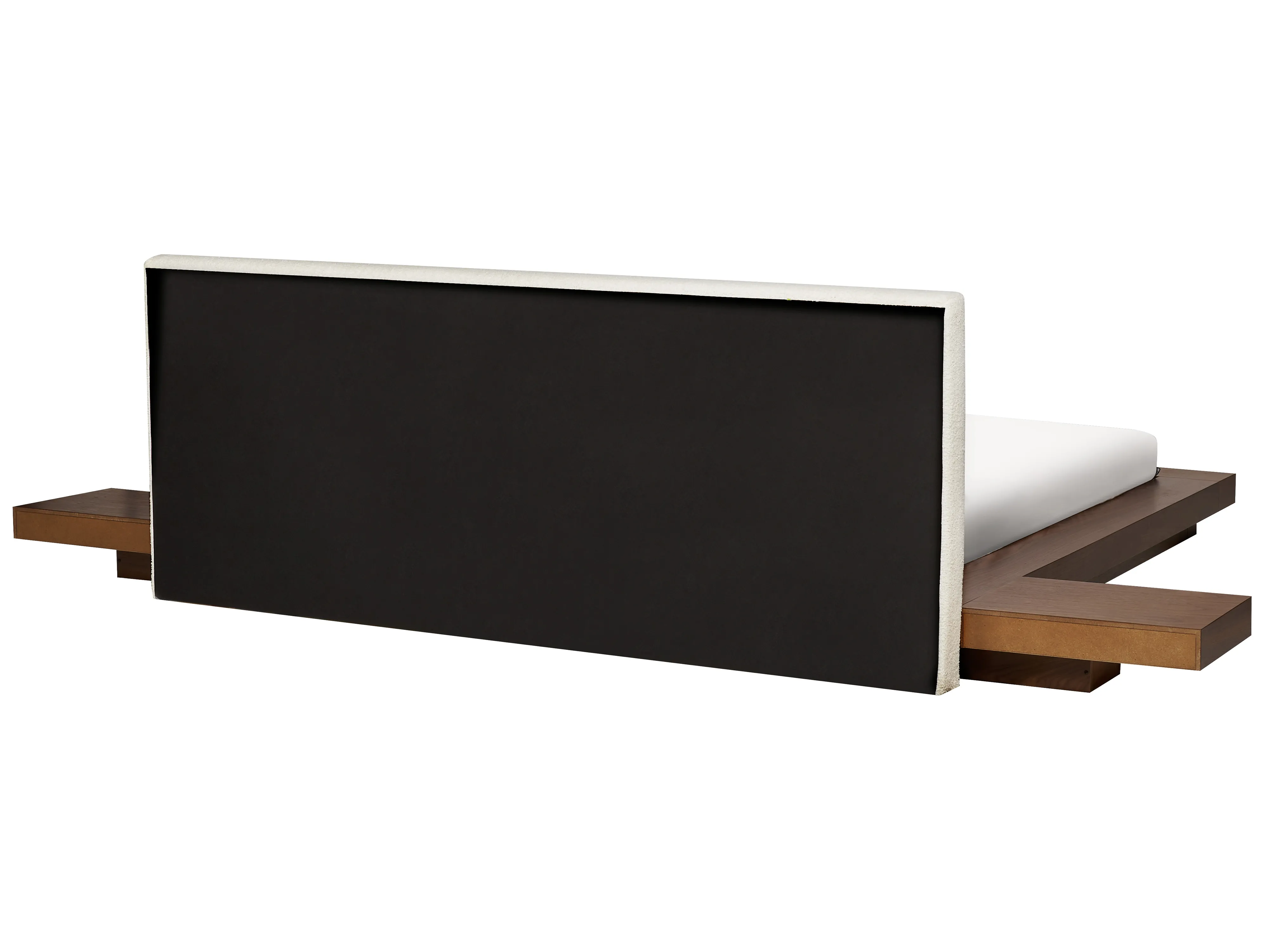 Bed Bouclé ZEN 180 x 200 cm Bruin essenhout