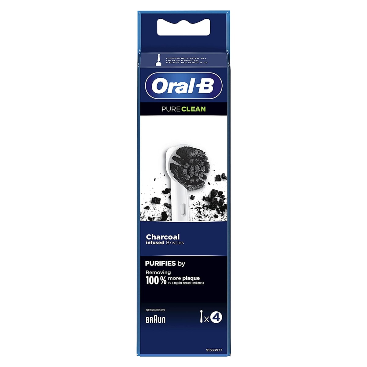 Oral-B EB20CH-4 Pure Clean Aktivkohle Ersatzbürsten