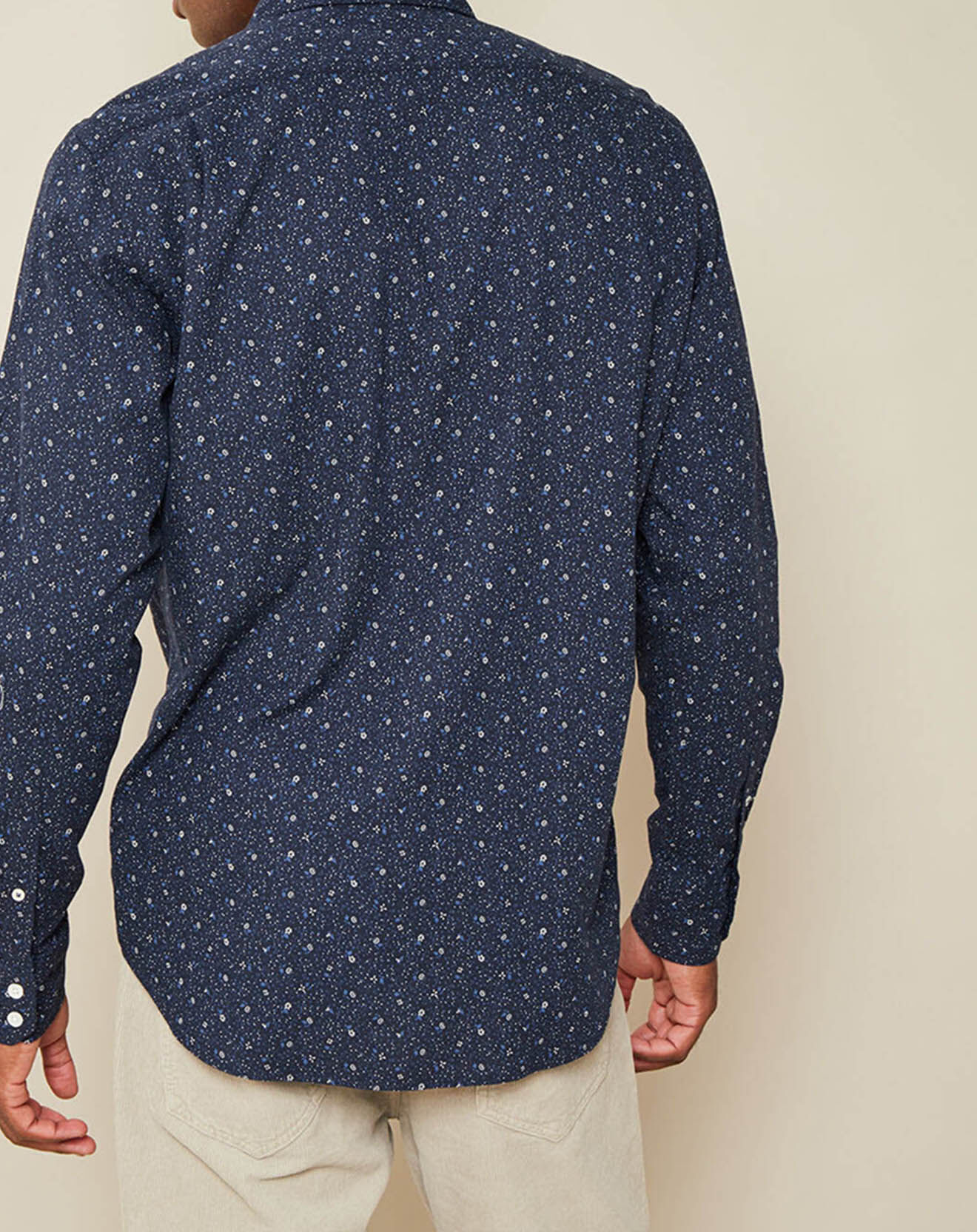 Hartford Chemise Slim Snow Turtle Neck bleu/indigo