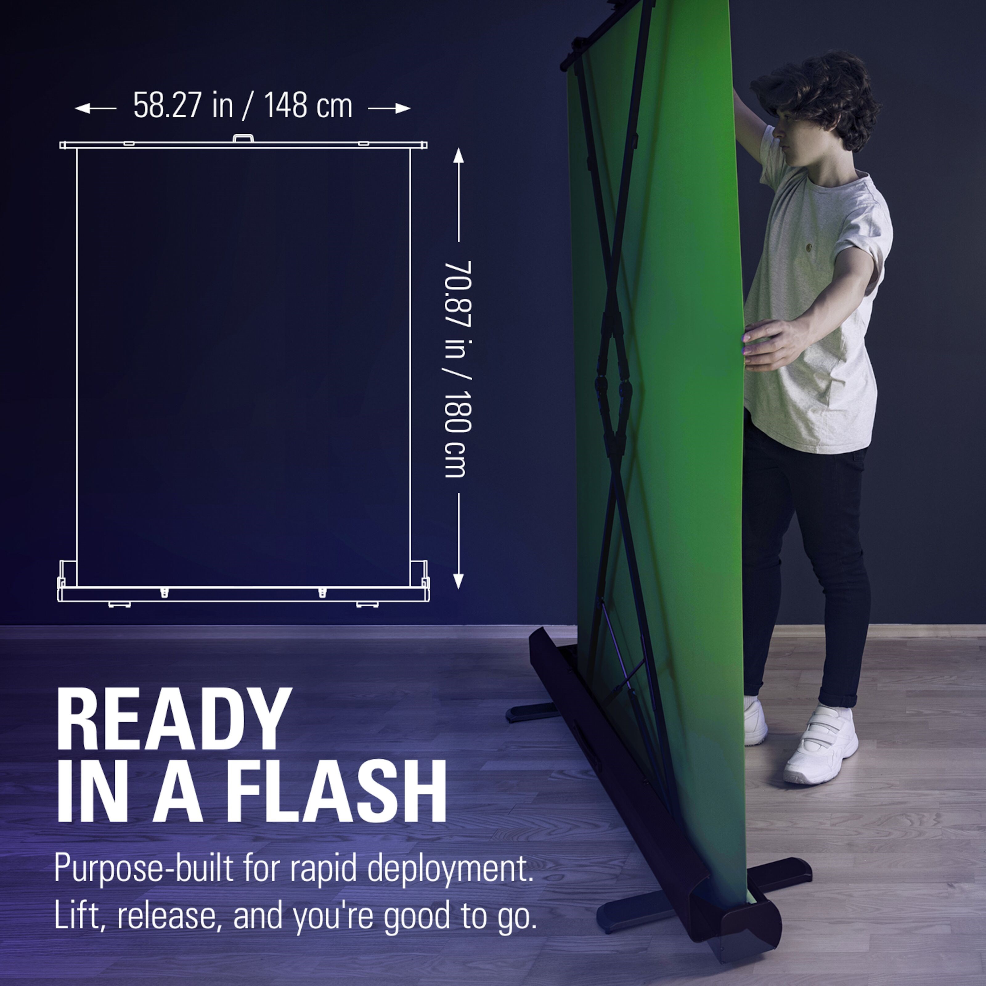 Elgato Green Screen med sammenleggbart stativ