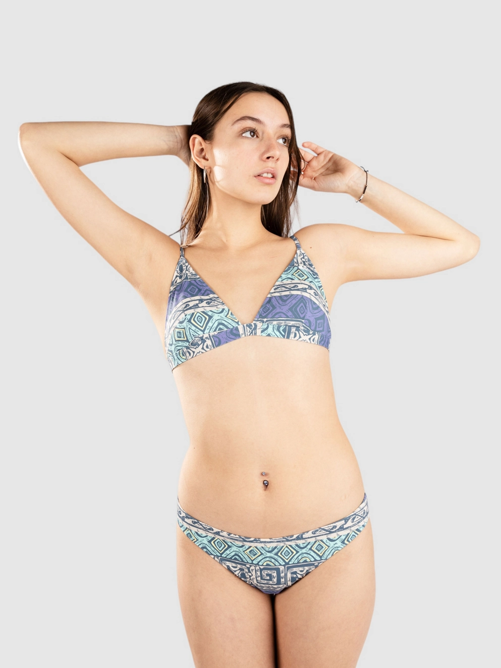 Quiksilver Champion Sound Bikini Top aqua sky global heat