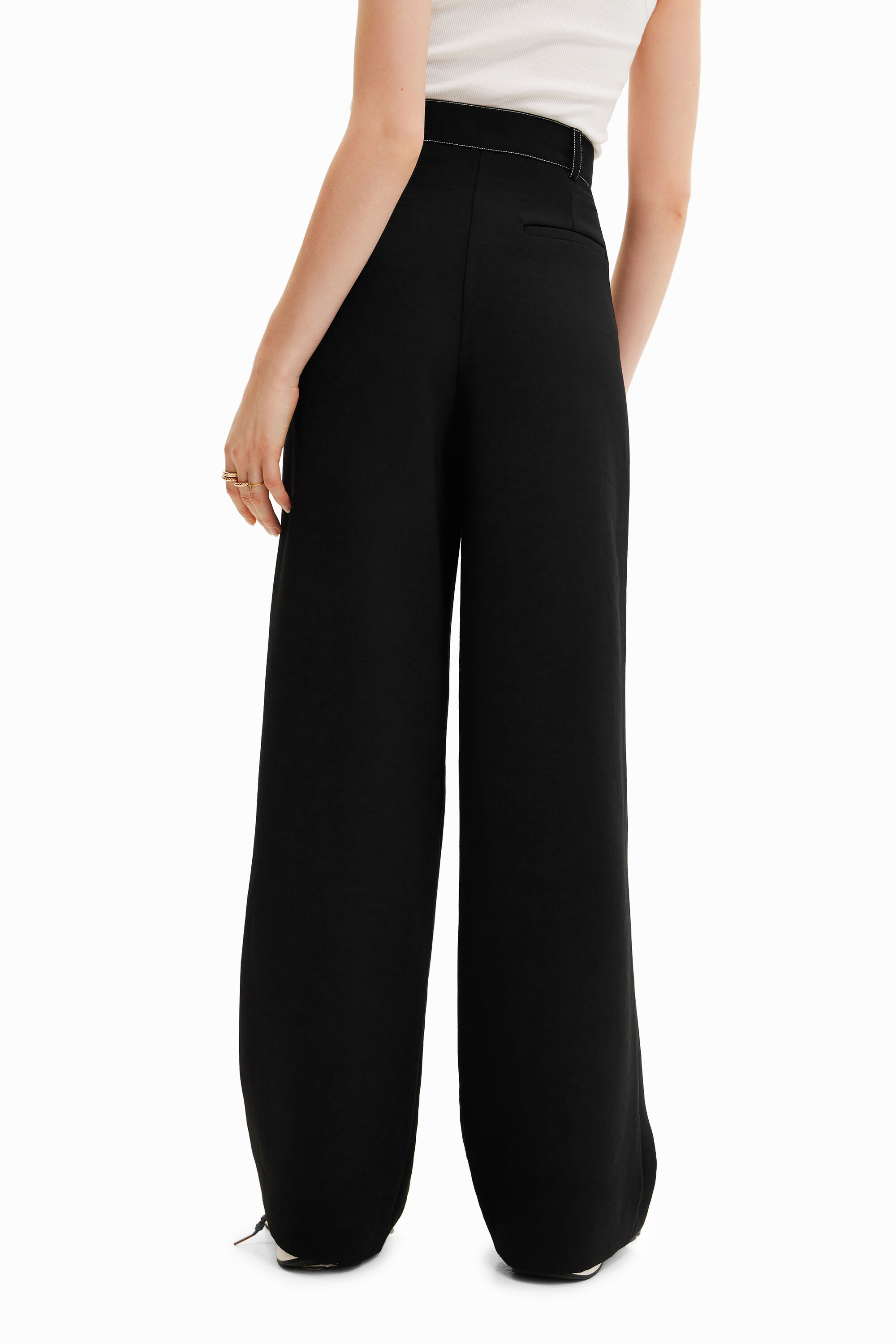 Pantalon twisted pinces