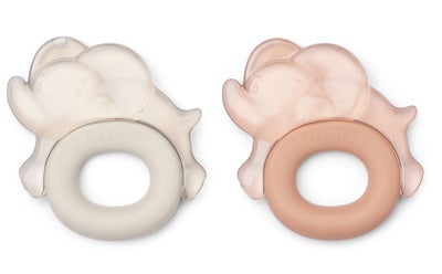 LIEWOOD Rita Elephant Bitering 2-Pack, Pale Tuscany/Sandy