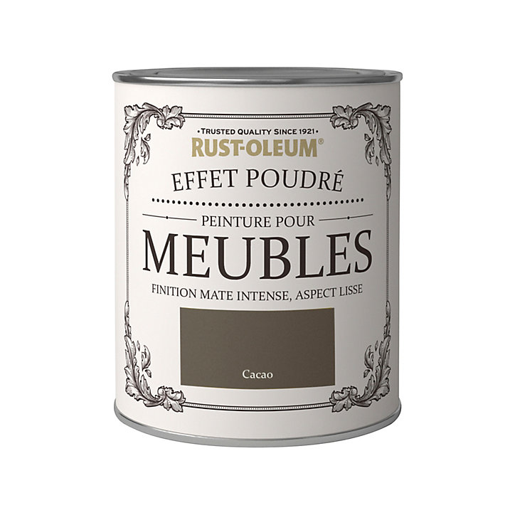 Peinture pour meubles Rust-Oleum cacao effet poudré mat intense 0,75L