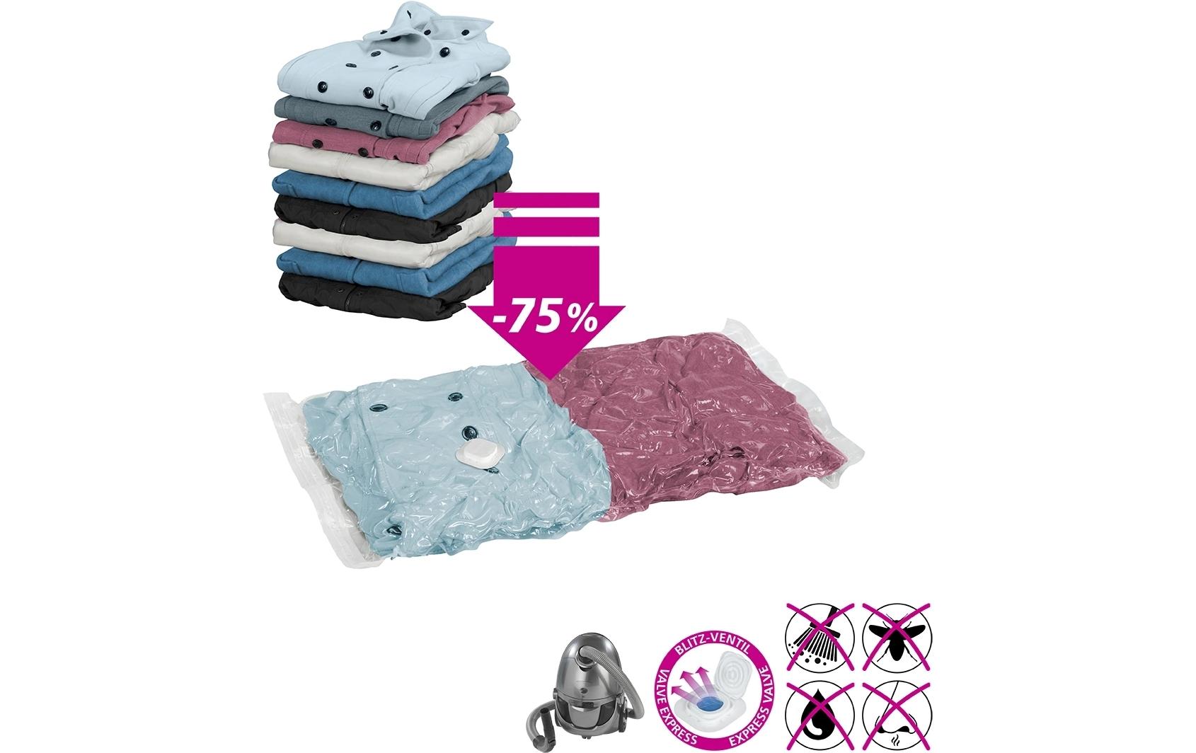 Vakuumbeutel 55 cm/80 cm x 90 cm/100 cm, 6 StückVakuum Aufbewahrungssystem