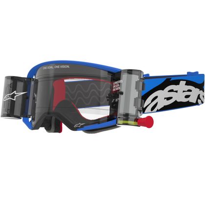 Masque cross Alpinestars SUPERTECH STREAM ROLL OFF 2025 - Bleu