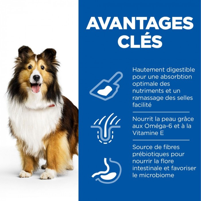 HILL'S Science Plan Sensitive Stomach & Skin Medium & Large Adult au Poulet - Croquettes pour chien