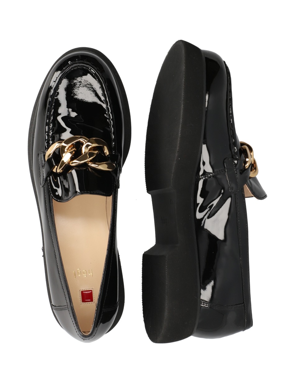 Lackleder Slipper