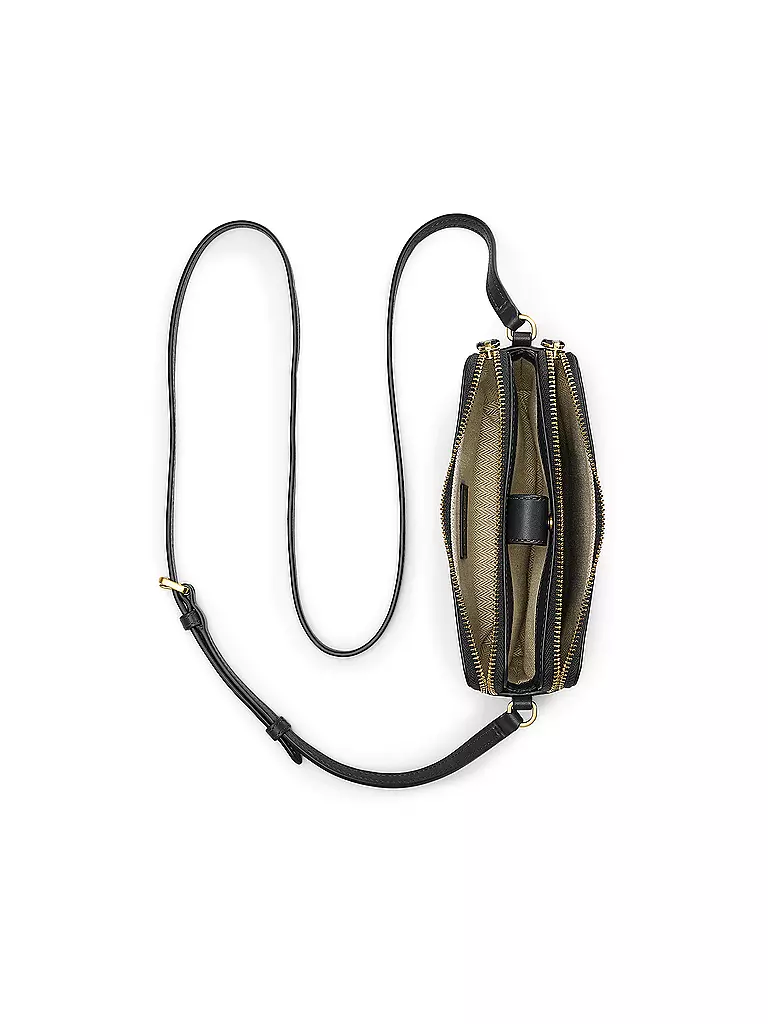LAUREN RALPH LAUREN Ledertasche - Mini Bag schwarz