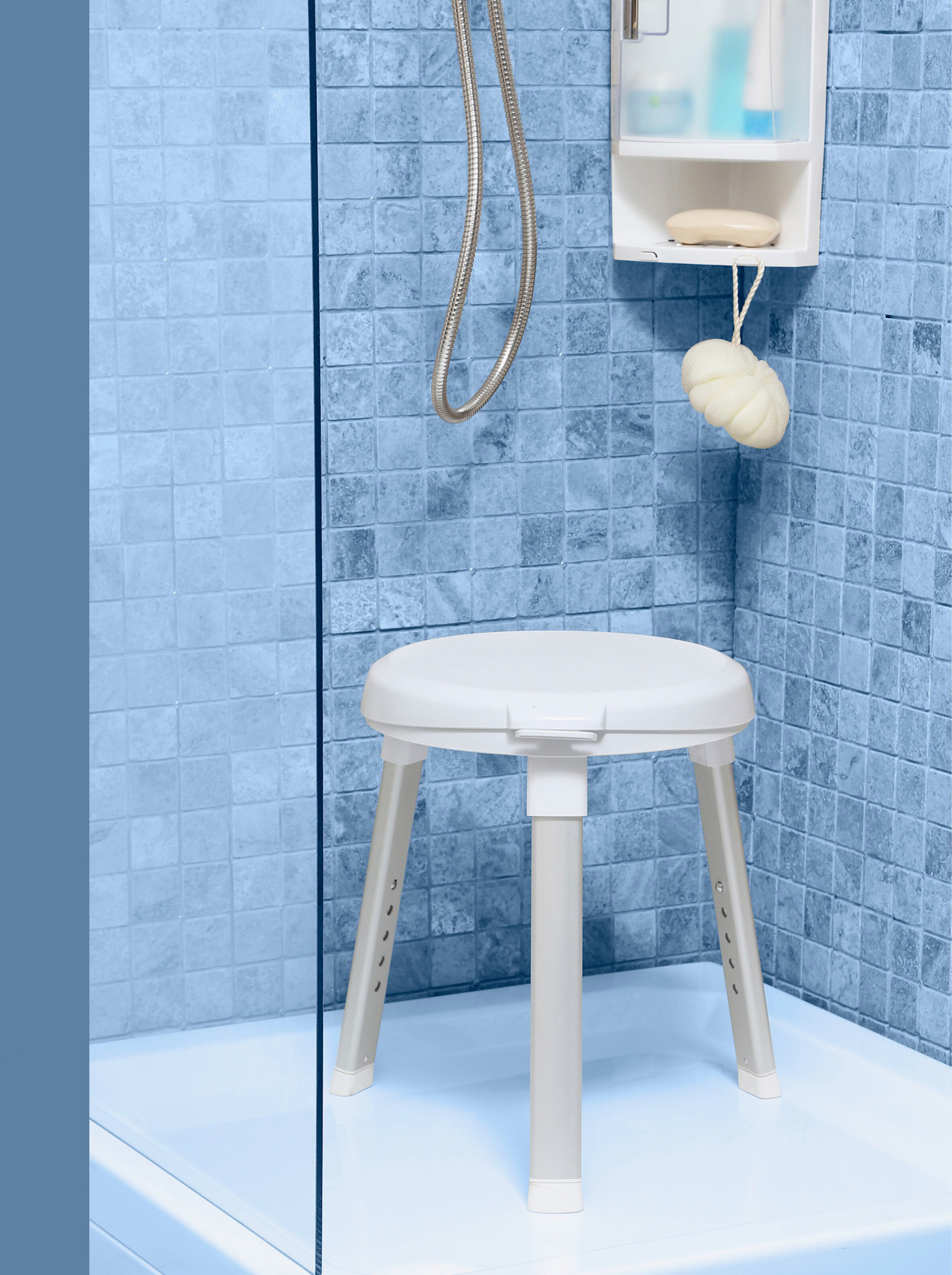 Duschhocker mit Drehsitz