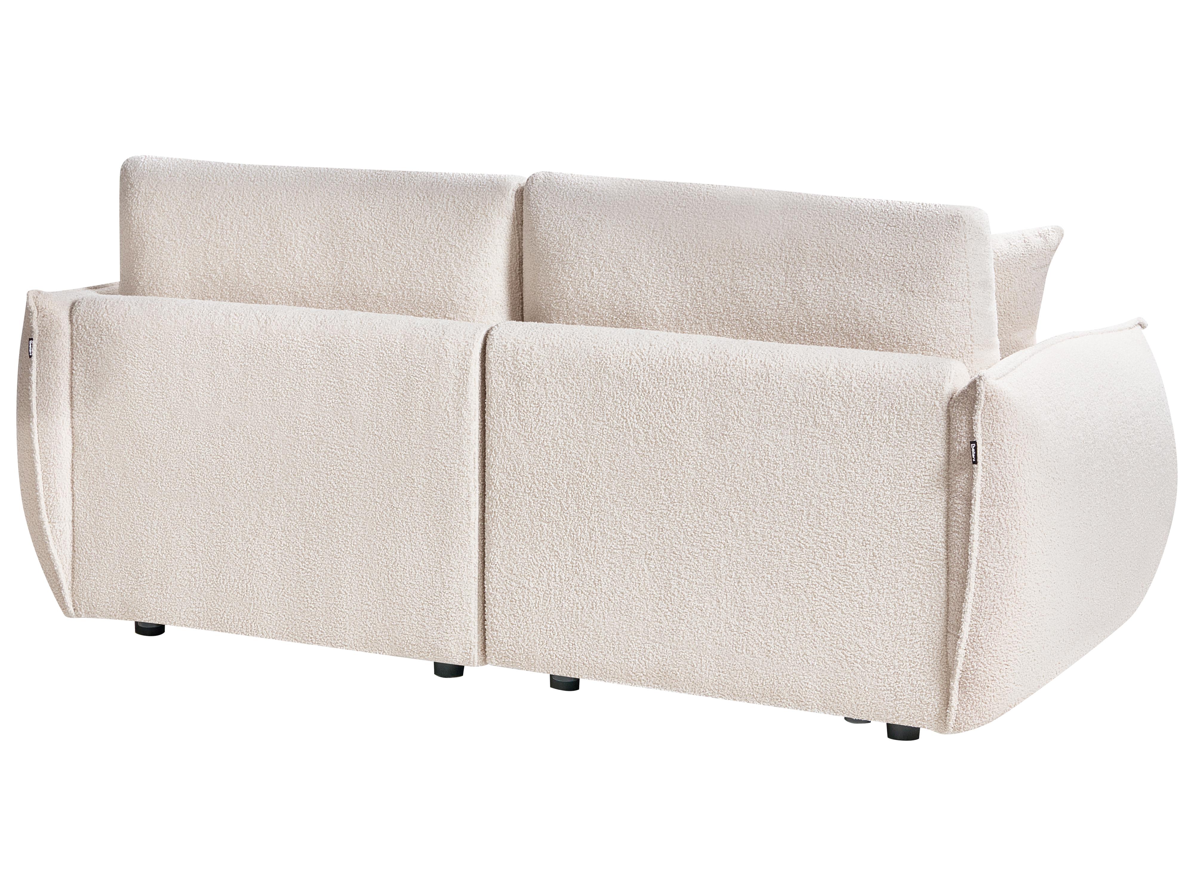 Modulaire bank 2-zits MESNALI Bouclé Gebroken wit