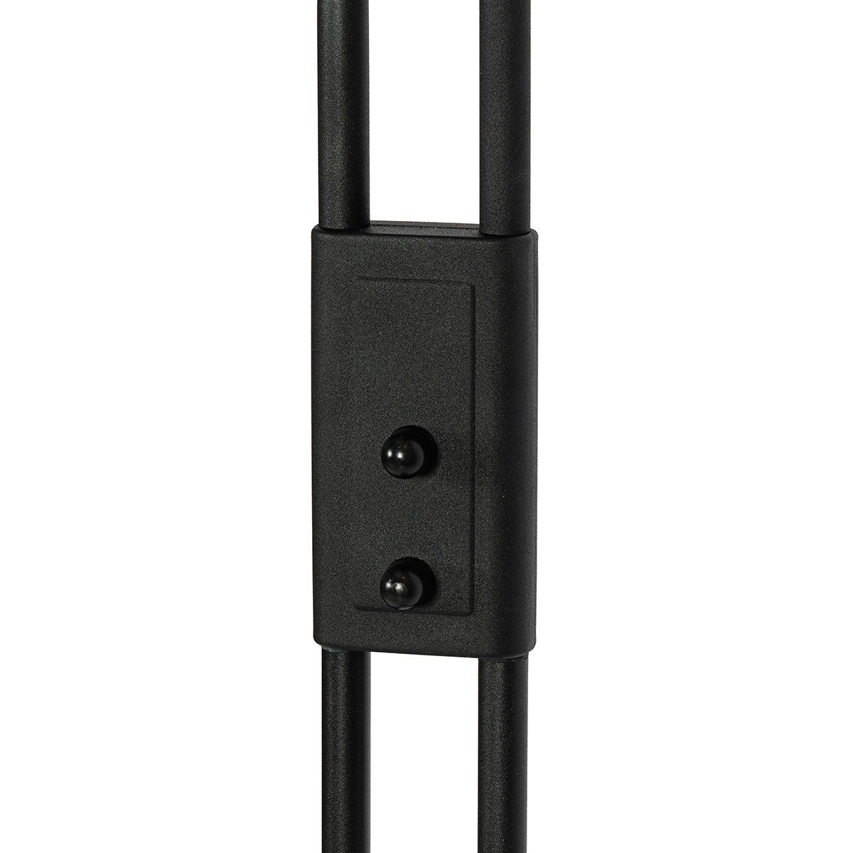 Vloerlamp zwart incl. LED en dimmer met leeslamp - Fez