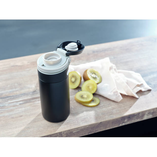 Leifheit Isoleerbeker Flip 350 ml zwart