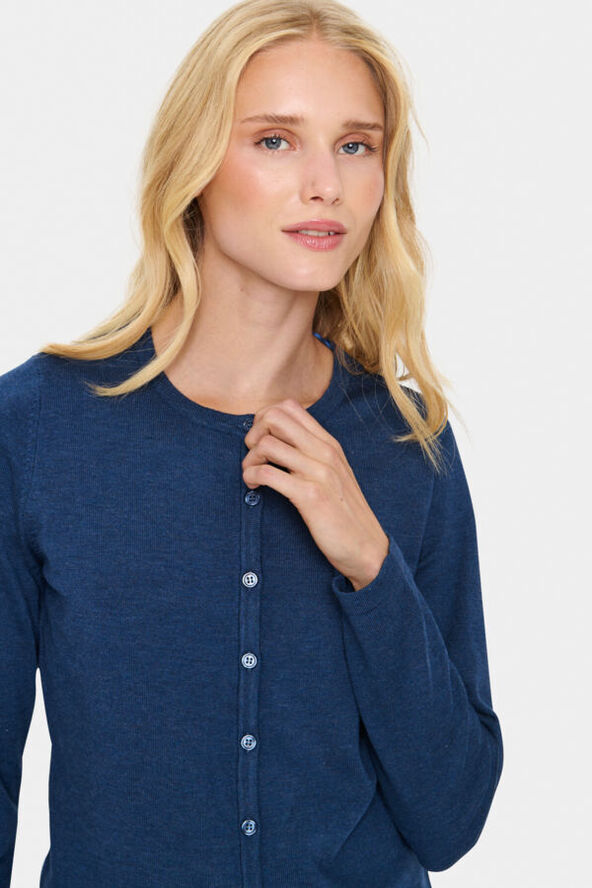 Saint Tropez A8661, MilaSZ R-Neck Cardigan Titan melange